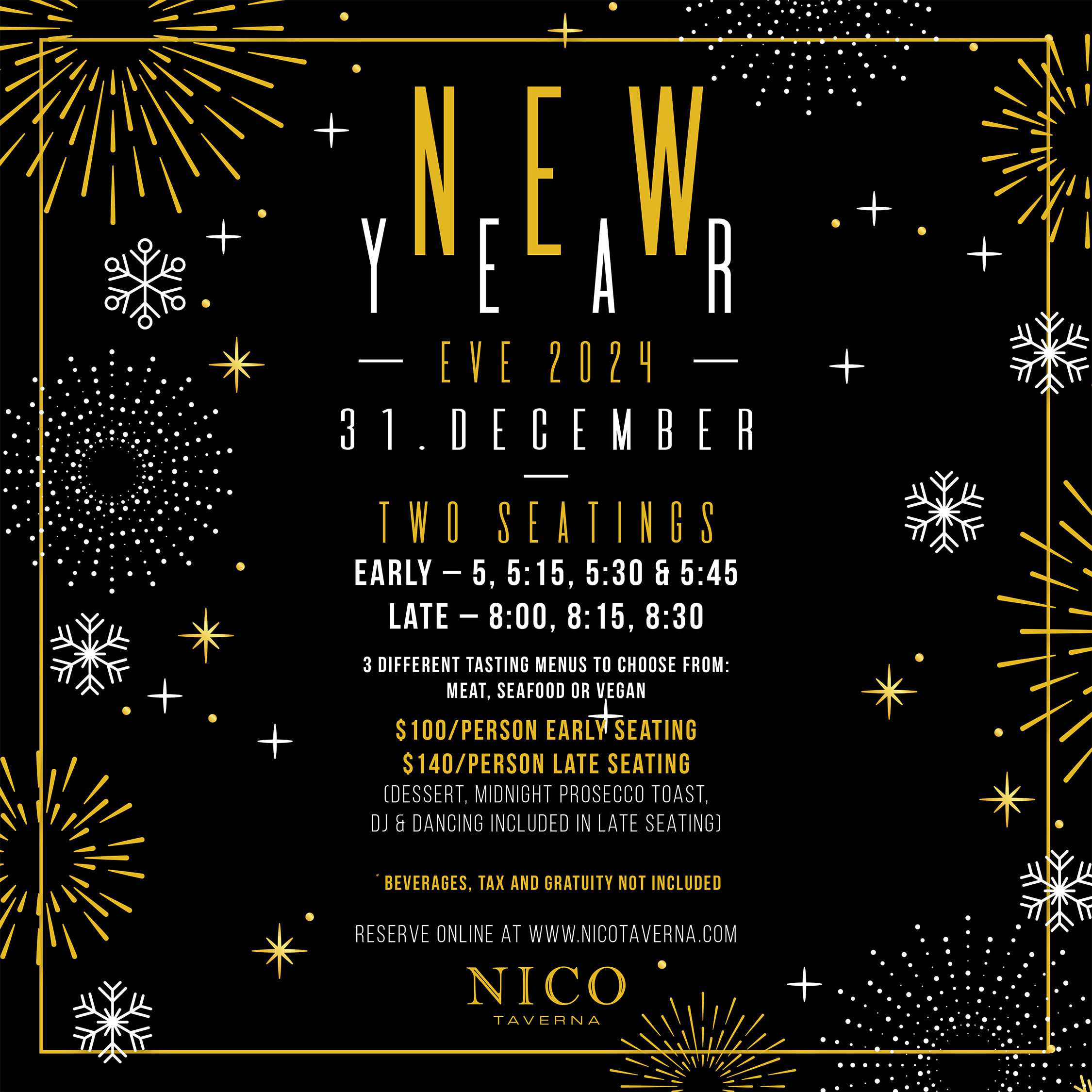 New Year 2024 at Nico Taverna